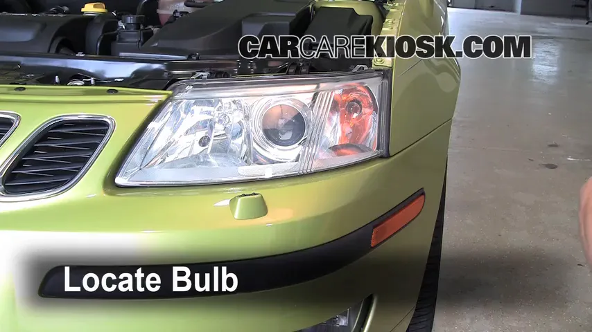 2004 Saab 9-3 Arc 2.0L 4 Cyl. Turbo Convertible (2 Door) Luces Faro delantero (reemplazar foco)